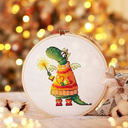 dragon cross stitch pattern winter cross stitch pattern christmas cross stitch pattern cute cross stitch pattern pdf