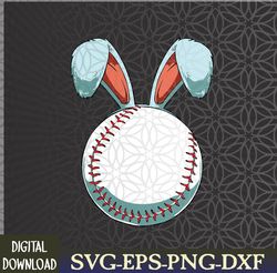 easter baseball ball easter day funny easter bunny baseball svg, eps, png, dxf, digital download