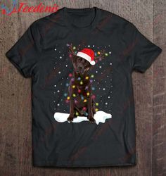 christmas labrador retriever dog chocolate lab lover gifts t-shirt, christmas shirts on sale
