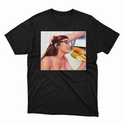 mia khalifa with bread photo shirt