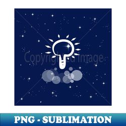 glowing light bulb idea light lighting electricity night technology light universe cosmos galaxy shine concept illustration - trendy sublimation digital download - perfect for creative projects