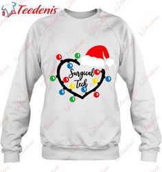 christmas lights surgical tech nurse costume christmas 2023 gift shirt, men christmas shirts family cheap  wear love, sh