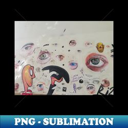 wall art colorful human eyes modern artwork photo - png transparent sublimation design - bold & eye-catching