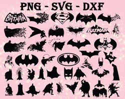 batman silhouette svg, bundles batman svg, png,dxf,...