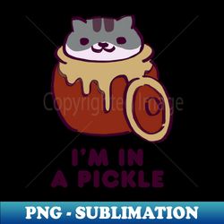 kitty collector cat pickles pickles in a pickling jar  im in a pickle - decorative sublimation png file - unleash your inner rebellion