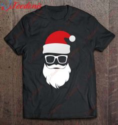 ho matching sunglasses hipster gift santa hat claus santa shirt, cotton christmas shirts mens  wear love, share beauty