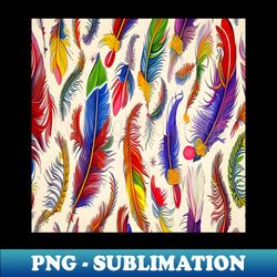 bird feather art - instant png sublimation download - unlock vibrant sublimation designs