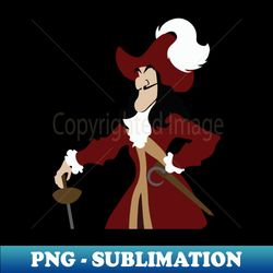 minmalist captain hook - decorative sublimation png file - unleash your creativity