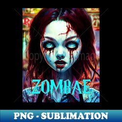 zombie baby girl bae anime - signature sublimation png file - spice up your sublimation projects