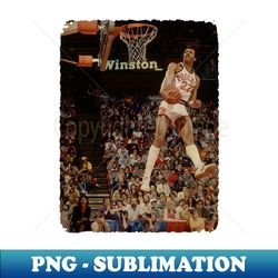 larry nance - memorable dunks in contest history 1984 vintage - vintage sublimation png download - perfect for personalization