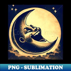 laughing moon - aesthetic sublimation digital file - perfect for personalization