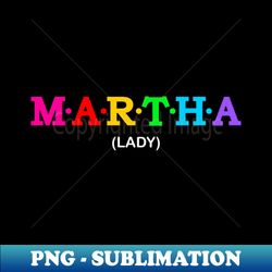 martha - lady - png transparent sublimation file - add a festive touch to every day