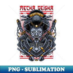 mecha geisha - digital sublimation download file - unlock vibrant sublimation designs