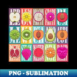 retro food poster - png sublimation digital download - stunning sublimation graphics