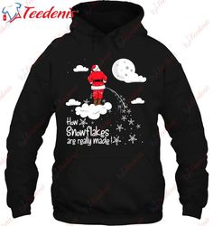 how snowflakes are really made inappropriate christmas shirt, plus size christmas t shirts ladies  wear love, share beau