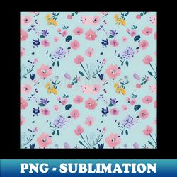 a small flower pattern watercolor style - vintage sublimation png download - spice up your sublimation projects
