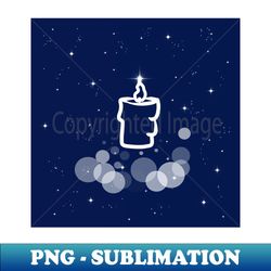 candle prayer holiday christmas christmas eve light lighting wax night technology light universe cosmos galaxy shine concept illustration - premium png sublimation file - perfect for sublimation mastery