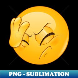 face palm emoji - premium sublimation digital download - transform your sublimation creations