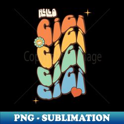 hello gigi retro grandma pregnancy announcement - exclusive sublimation digital file - unleash your creativity