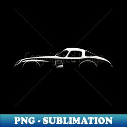 mercedes-benz 300 slr uhlenhaut coupe w196 silhouette - high-quality png sublimation download - boost your success with this inspirational png download