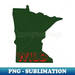 minnesota wild - sublimation-ready png file - spice up your sublimation projects