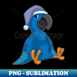 parrot at sleeping with nightcap - high-resolution png sublimation file - unlock vibrant sublimation designs