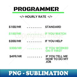 programmer hourly rate - unique sublimation png download - enhance your apparel with stunning detail