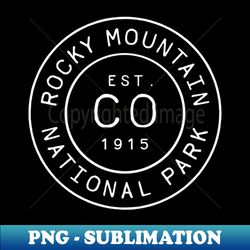 rocky mountain national park colorado - modern sublimation png file - transform your sublimation creations