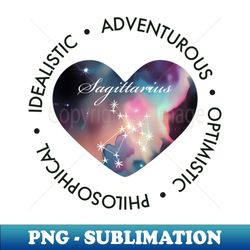 sagittarius zodiac astrology constellation heart - unique sublimation png download - capture imagination with every detail