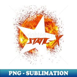 static-x sun star fall vintage - high-resolution png sublimation file - perfect for sublimation mastery