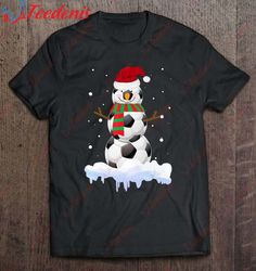 christmas snowman soccer ugly santa hat funny sport xmas shirt, christmas shirt designs  wear love, share beauty