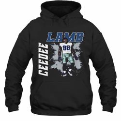 ceedee lamb dallas cowboys football art hoodie