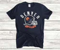 vintage denver football est 1960 retro style navy shirt , denver football team unisex shirt , american football sports t