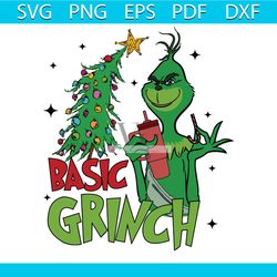 Basic Grinch Boojee Stanley Christmas Tree SVG Cricut Files