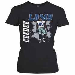 ceedee lamb dallas cowboys football art women&039s t-shirt