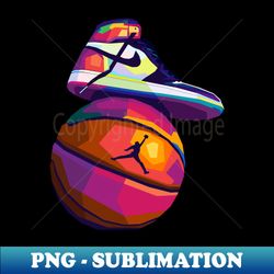basketball x shoes pop art - exclusive png sublimation download - stunning sublimation graphics
