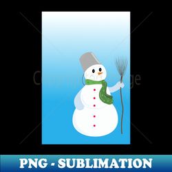 snowman illustration - png sublimation digital download - stunning sublimation graphics