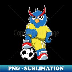 owl as soccer player with soccer ball - png sublimation digital download - unleash your inner rebellion