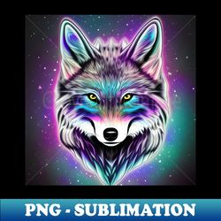 galaxy wolf - png transparent digital download file for sublimation - perfect for sublimation mastery
