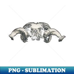 ram skull ii  swiss artwork photography - special edition sublimation png file - fashionable and fearless