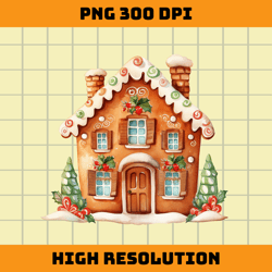gingerbread house png design
