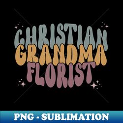 retro christian grandma florist baby announcement - exclusive sublimation digital file - revolutionize your designs