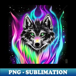 galaxy wolf - png transparent sublimation file - stunning sublimation graphics