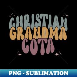 retro christian grandma cota baby announcement - instant sublimation digital download - create with confidence