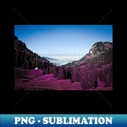 pink forest  swiss artwork photography - special edition sublimation png file - perfect for sublimation art