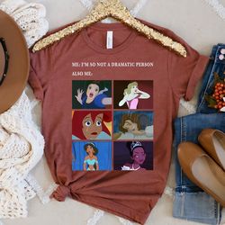 disney princess not dramatic meme panel tshirt, disney trip tee, disneyland vacation gift, disney world tee unisex adult