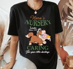 disney retro peter pan shirt, nanas nursery caring for your little darlings shirt, magic kingdom,disneyland epcot family