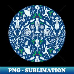 Nutcracker Ballet Christmas pattern - Aesthetic Sublimation Digital File - Boost Your Success with this Inspirational PNG Download