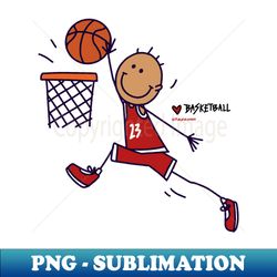 kids drawing basketball hand drawing - elegant sublimation png download - bring your designs to life