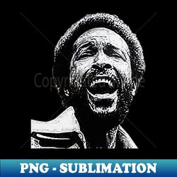 marvin gaye art - aesthetic sublimation digital file - vibrant and eye-catching typography